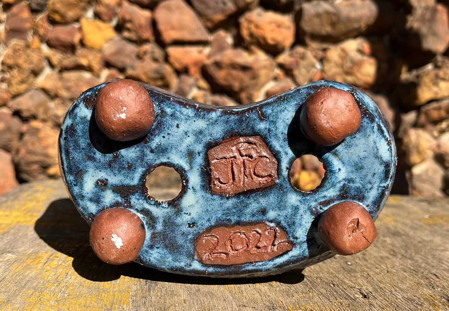 Blue Kidney-bean pot