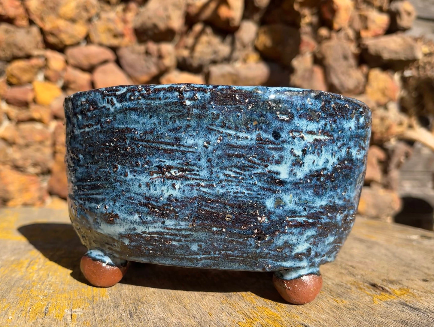Blue Kidney-bean pot