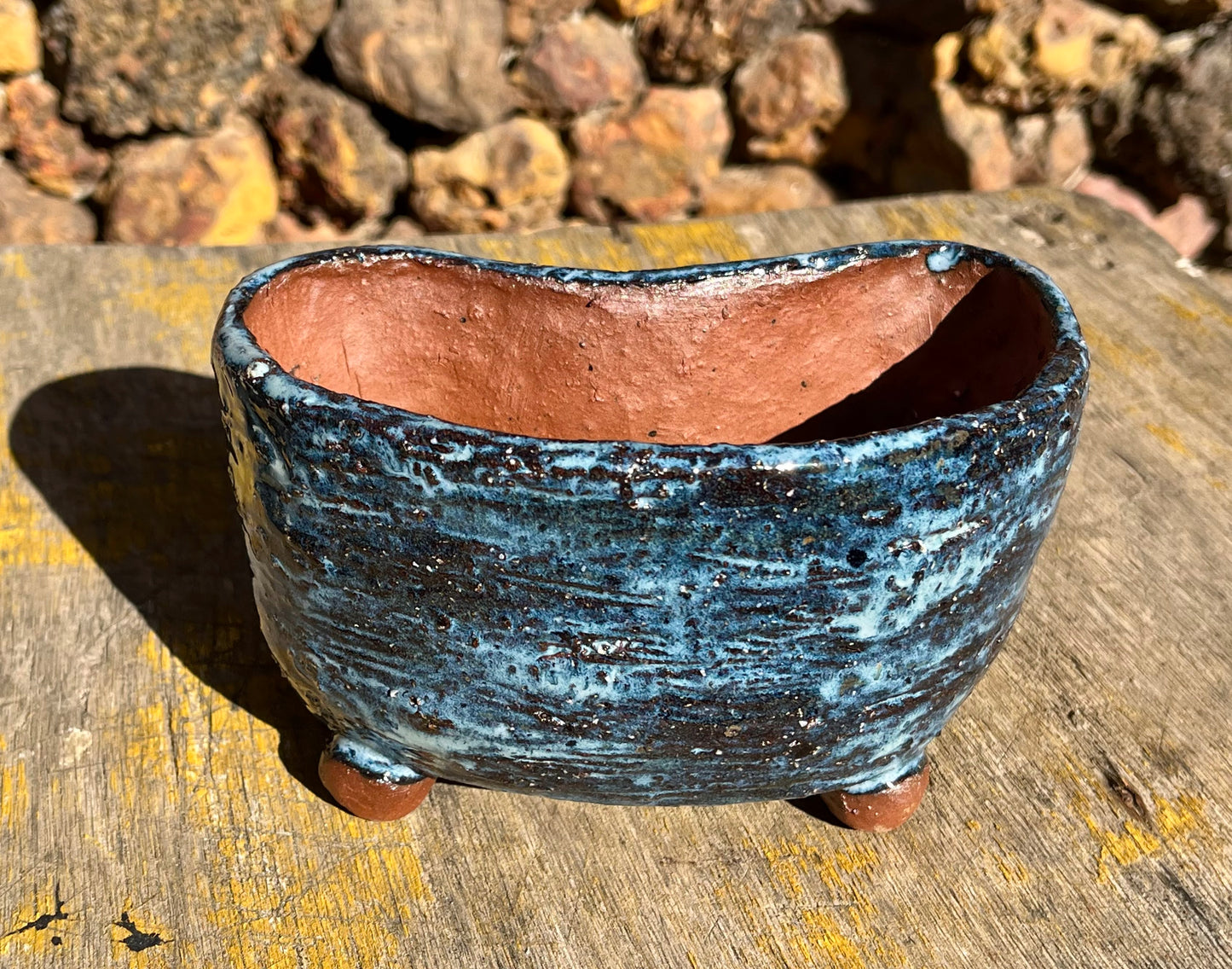 Blue Kidney-bean pot