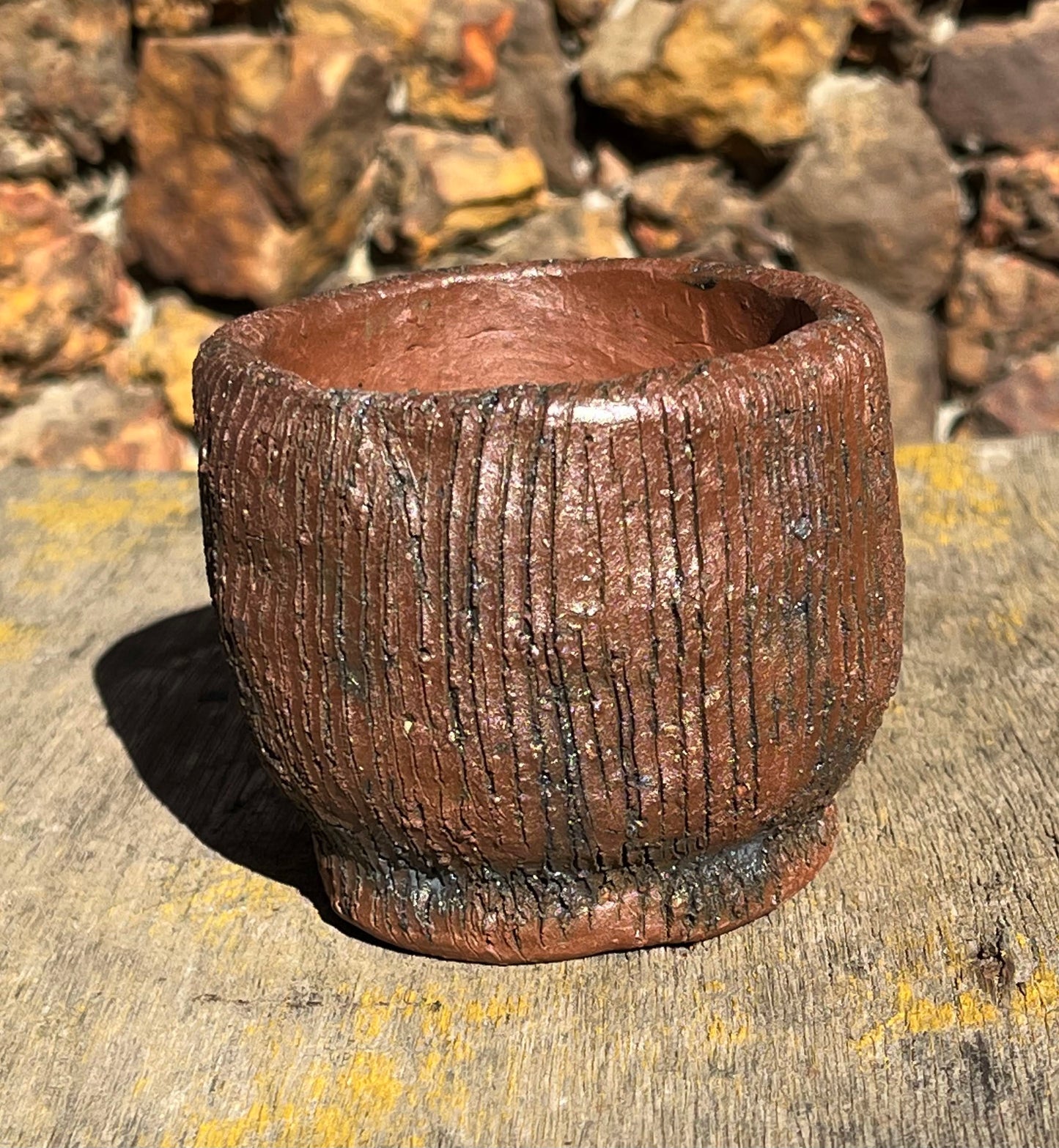 Oxide on red clay